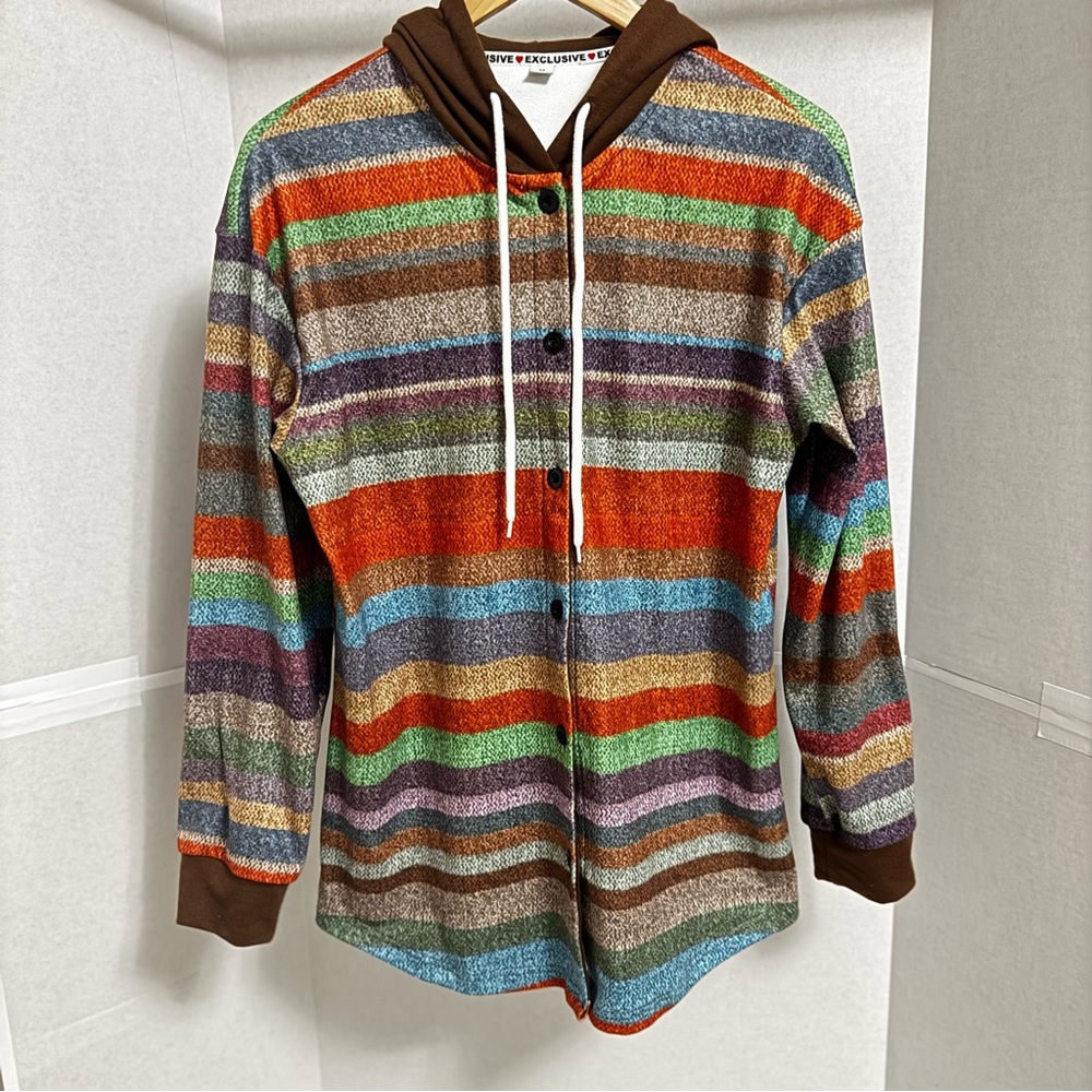 Steve Exclusive Multicolor Striped Men's Cardigan